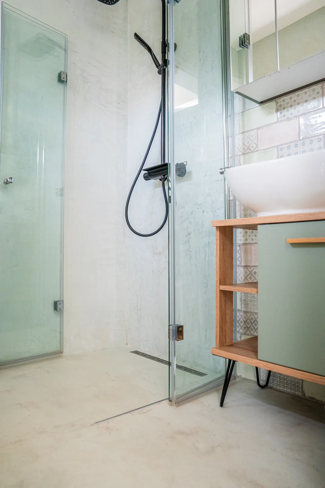 Bathroom with walk-in shower